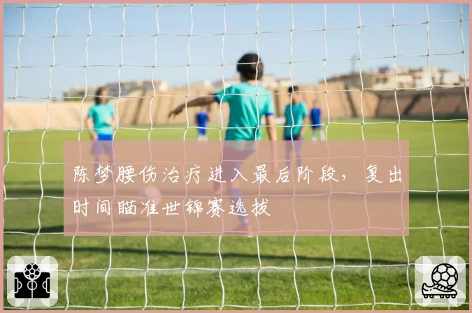 陈梦腰伤治疗进入最后阶段，复出时间瞄准世锦赛选拔
